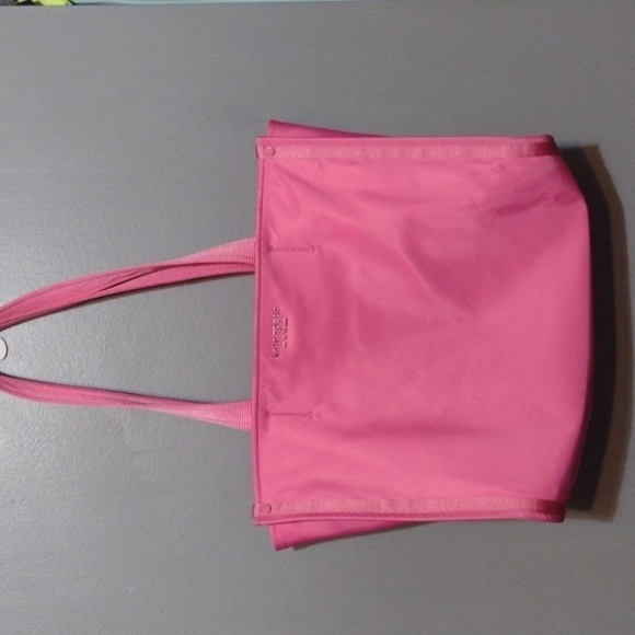 KATE Spade Large/Medium Nylon Tote in  bubblegum pink Barbiecore - Picture 1 of 16